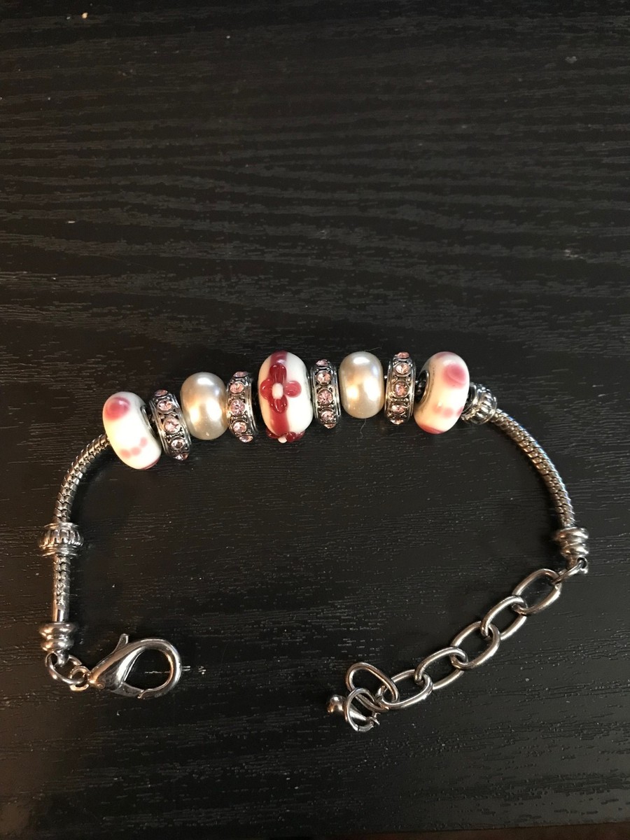 Murano Venetian Glass Beaded Bracelet