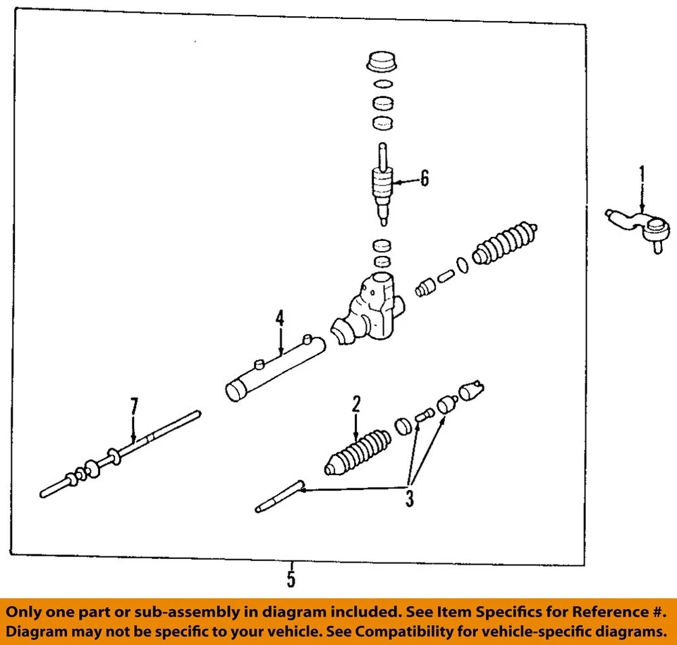 Used Rack and Pinion Assembly fits: 2002 Kia Optima Power Rack and Pinion Grade - Изображение 3 из 4