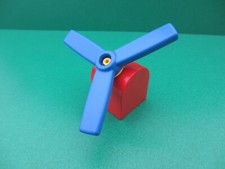 Lego Duplo Propeller verstellbar blau rot gelb drehbar Windrad Mühle  (210822K)