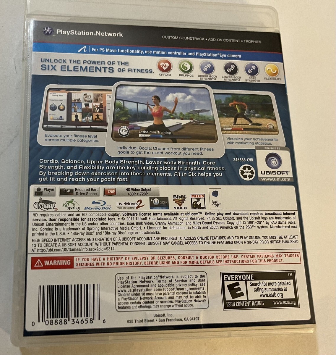 PS3 Fit in Six (Move Compatible) Complete w/Manual Free shipping