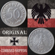 50 Reichspfennig 1940 D - Allemagne Reich - KM# 96 - pièce avec croix gammée - (#514)
