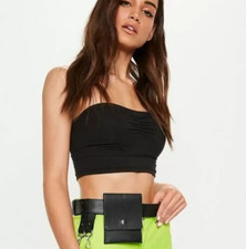Missguided Utility Belt 2 Pack Bag with Pouch & Clasps Faux Leather NEW £31.98