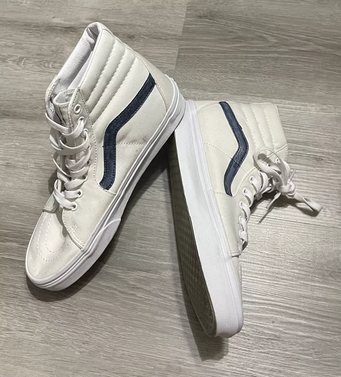 Vans SK8 HI White Hi Top Winter Boot Sneaker Mens Size 9 Women s 10.5