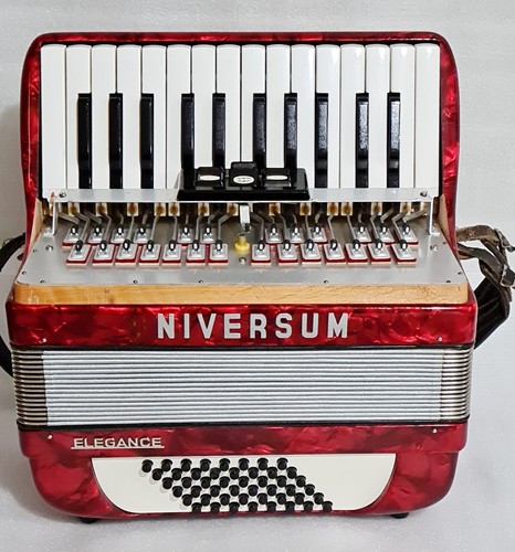 UNIVERSUM ELEGANCE (WELTMEISTER) 48 bajo piano acordeón acordeón excelente - Imagen 2 de 16