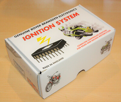KIT281 Triumph Twin elektr. Zündung Boyer electronic ignition with coil blue box