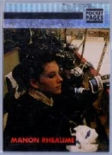 1 CARD - MANON RHEAUME 1993 POCKET PAGES MAGAZINE SILVER CARD #45 seated - #BL