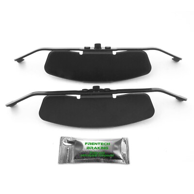 For Audi S3 8P (2008-2013) Black Front Caliper Anti-Rattle Springs Pad ...