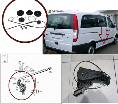 For Mercedes METRIS-Vito-Viano W639 Guide Rail Electric Sliding Door Repair Set 