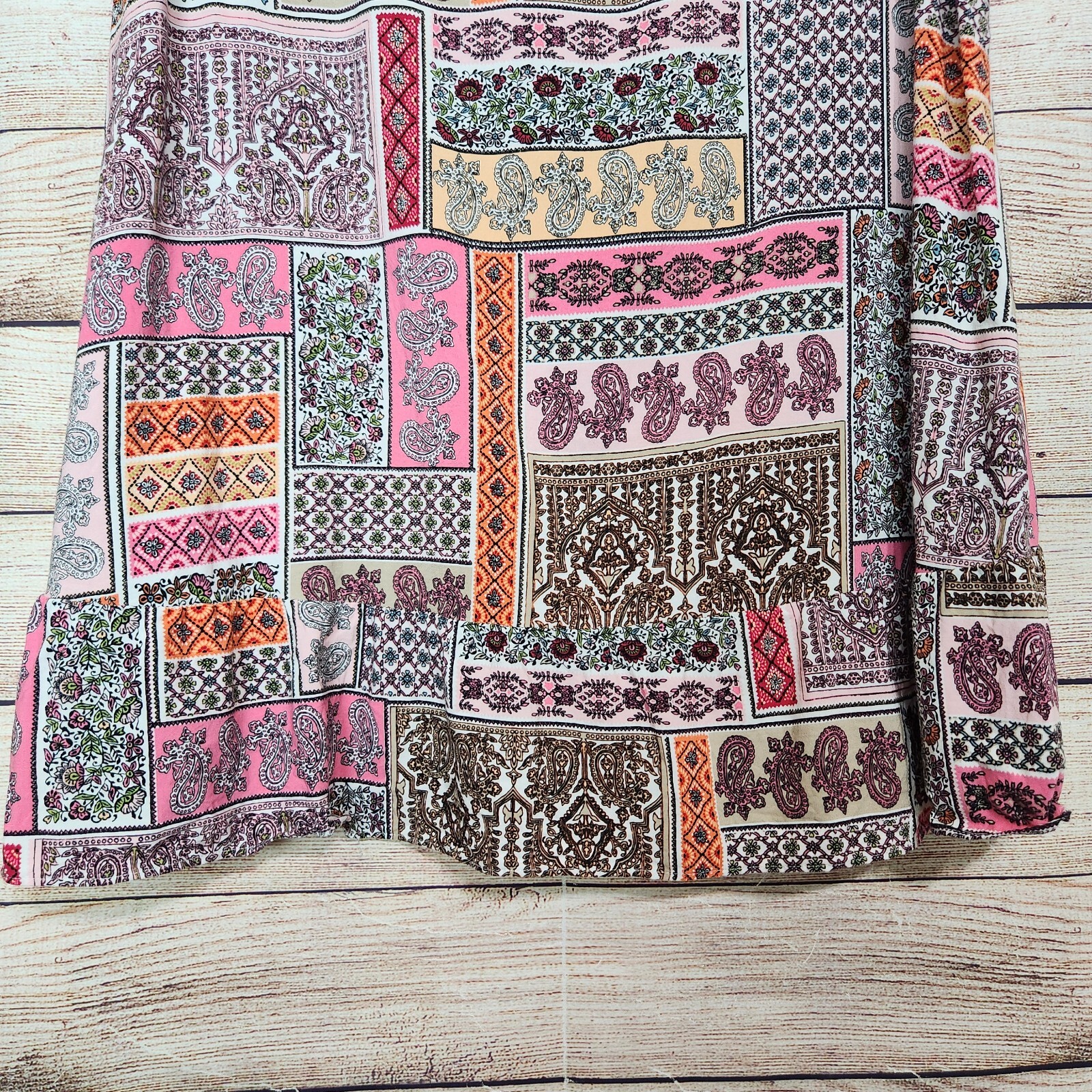 J Jill Multi-colored Paisley Patchwork Sleeveless… - image 9