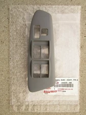 05-11 TOYOTA TACOMA 4D CAB DRIVER MASTER POWER WINDOW SWITCH BEZEL TRIM GRAY NEW