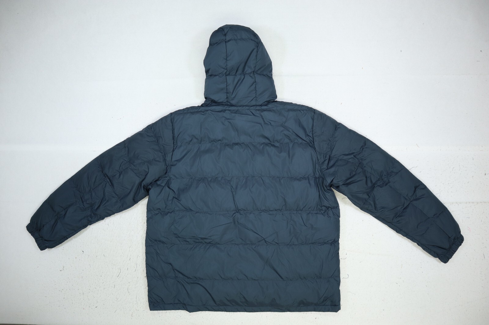 Eddie Bauer Wide Channel Hooded Down Jacket Full Zip Dark Gray Coat Mens 2XL