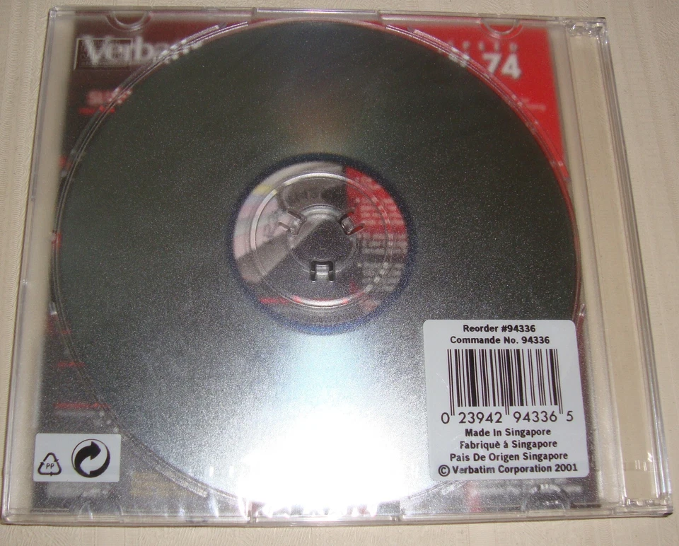 Verbatim Cd-Rw 650 Mb 4X-12X High Speed Branded 30 PK Slim Case 74 Min - Image 4 of 4