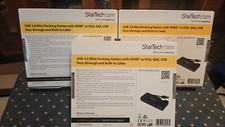Image of Startech USB 3.0 Mini Docking Station HDMI/VGA, GbE, USB pass-through