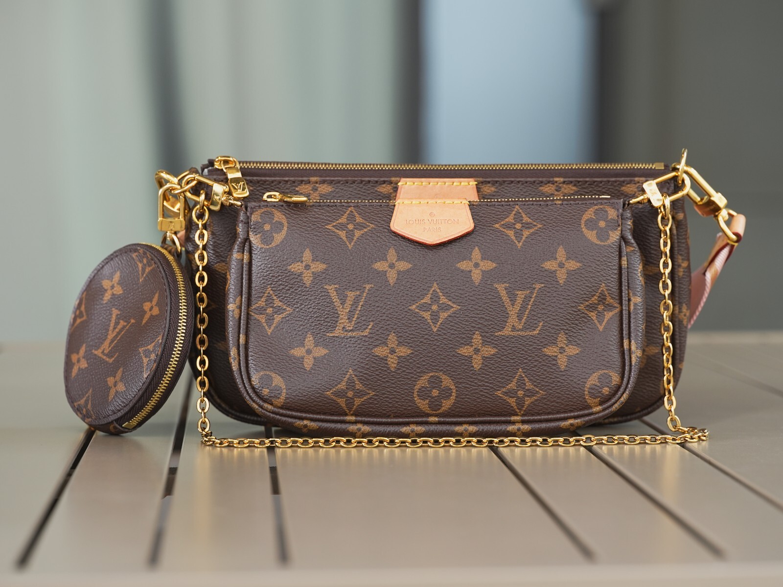 Louis Vuitton Multi Pochette Accessoires Shoulder Bag Canvas M44813