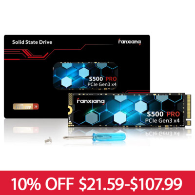 Fanxiang SSD 256GB 512GB M.2 NVMe 1TB 2TB Hard Drive PCIE 3.0 Interne Festplatte
