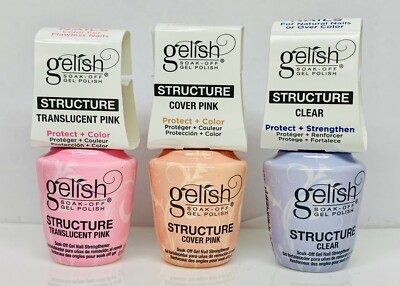 Harmony Gelish BRUSH-ON STRUCTURE GEL - Choose Any Color 0.5OZ