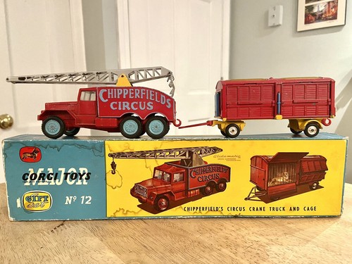 CORGI Major Toys Chipperfield’s Circus Crane Truck & Cage w/ Original Box No.12 - 第 1/12 張圖片