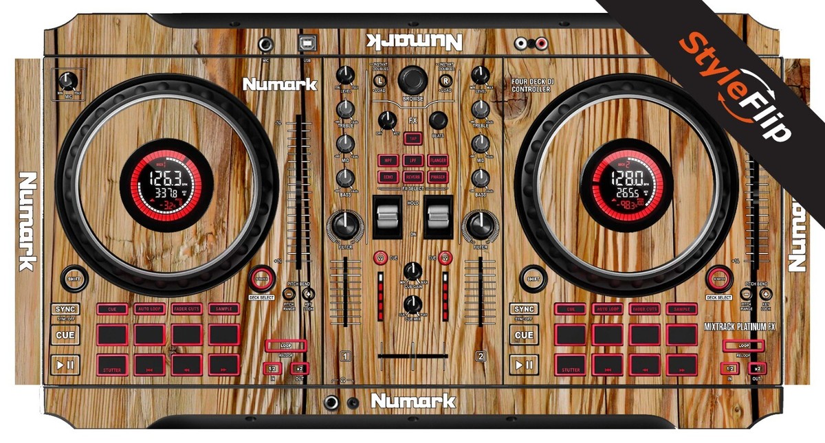 Numark Mixtrack Platinum FX Skin | Wood #4 | Protective Numark Mixtrack Platinum FX Skin | Wood #4 | Protective
