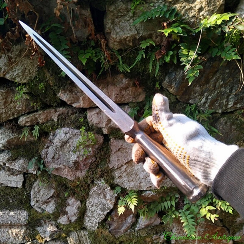 Boar Spear Spearhead Sharp Honsanmai Pattern Steel + T10 Steel Blade Sword  #2292 | eBay