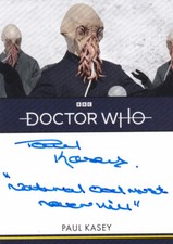 2023 Doctor Who Series 1 -4 Inscription Card Autographed by Paul Kasey as Ood #1