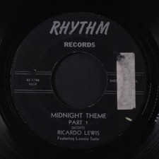 Ricardo Lewis: Tema Di Mezzanotte / Parte 2 Rhythm 7" Singolo 45 RPM