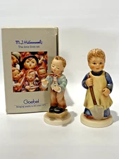 Vintage Goebel Hummel 727 Garden Treasures 398 Band Leader Boy Figures In Box