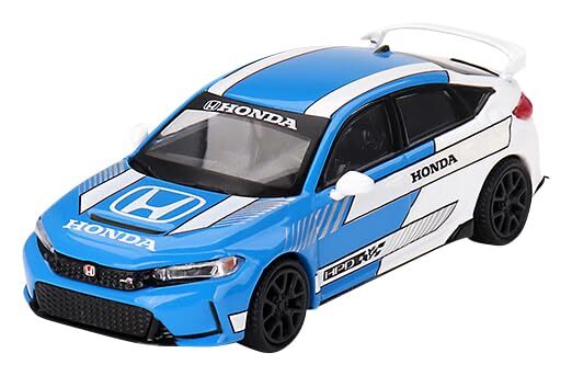 MINI GT 1/64 Honda Civic Type R 2023 #3 Pace Car Blue Left Hand Drive