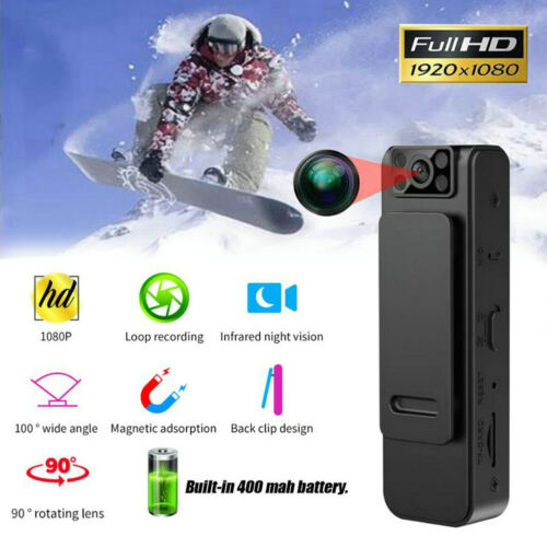 Mini HD 1080P Noise Reduction Camera Portable Wearable Night Vision Recorder NEW - Picture 3 of 14
