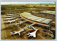 Paris Charles-De-Gaulle Airport Air France Concorde Postcard 4x6