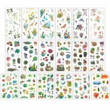 Wrapables Washi Stickers Sets for Scrapbooking, Crafts, Stationery, Diary