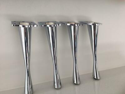 Neu Chrom Metall Möbel abgewinkelte Beine Füße für Schlafsofas Hocker Tisch Stuhl