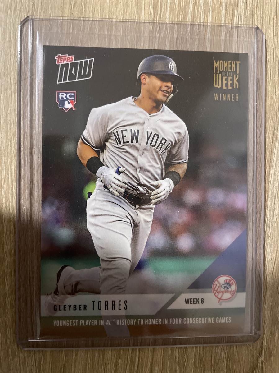 2018 Topps Now Gleyber Torres RC Moment of the Week GOLD WINNER 