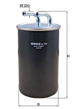 MAHLE Fuel Filter For MITSUBISHI Grandis Lancer VIII Outlander II 1770A024