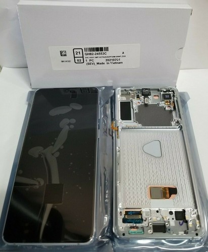 Samsung Galaxy S21 Plus 5G Silber LCD Touchscreen Digitizer Rahmen G996 OEM NEU - Bild 1 von 6