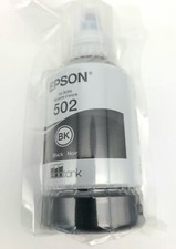 Epson 502 EcoTank Ink Black Ultra High Capacity Bottle 127 ml Genuine Sealed 