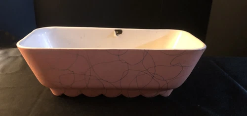 ANTIQUE SHAWNEE USA 1019 PINK/METALLIC DESIGN  PLANTER