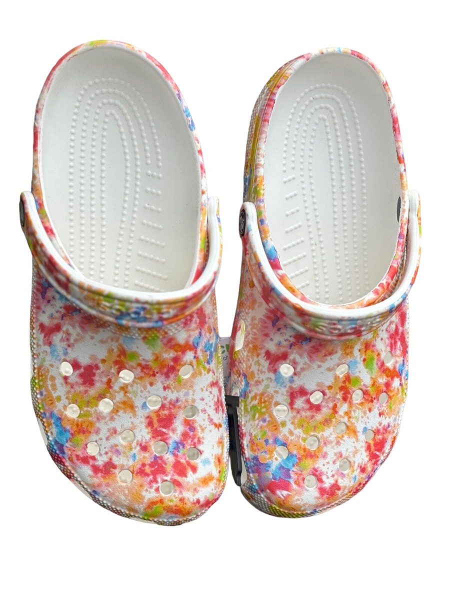 Crocs Unisex- Adult Classic Solar Rainbow Clogs, Orange Mult  display picture 2