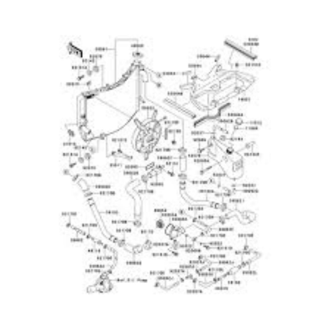 Kawasaki OEM 43078-0014 ZX900 Coolant Reservoir From JAPAN JDM | eBay