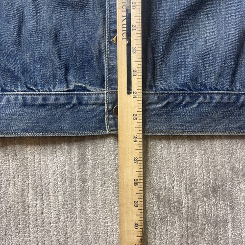 Todd Snyder Jacke Herren Medium Selvedge Denim Trucker Dark Wash Blau Knopf NEU - Bild 9 von 16