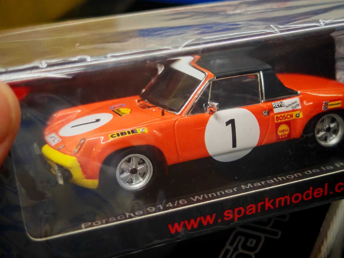 Spark 1/43 Porsche 914/6 1970 1# Resin Diecast Model Car Birthday