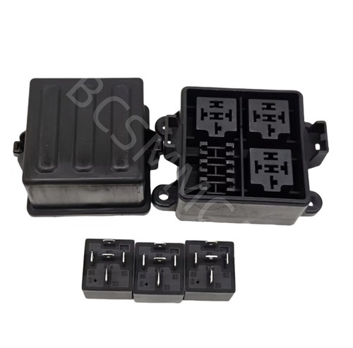 3-Way Car Fuse Relay Box Fuse Holder W/5-Pin 40A Relays And Fuses 12V Waterproof - Picture 2 of 9