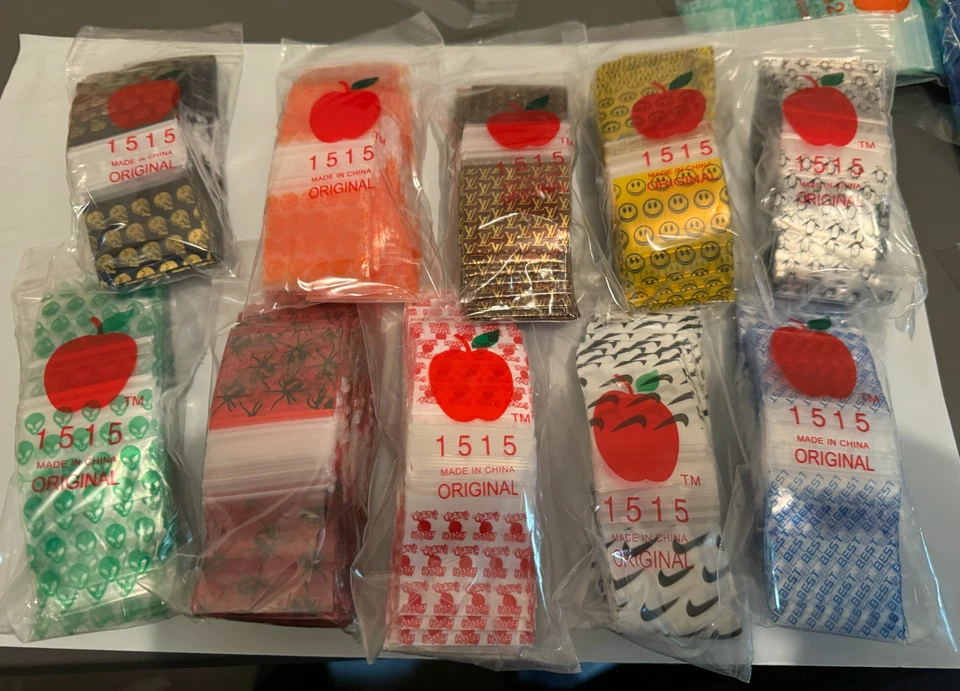 10,000pcs BULK DIME BAGS 1.5" x 1.5" ALL PREMIUM PATTERNS! 10+ STYLES! - Image 2 of 4
