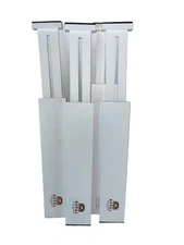 Expandable Bamboo Drawer Dividers Organizers Adjustable Set of 4 White 17"-22"