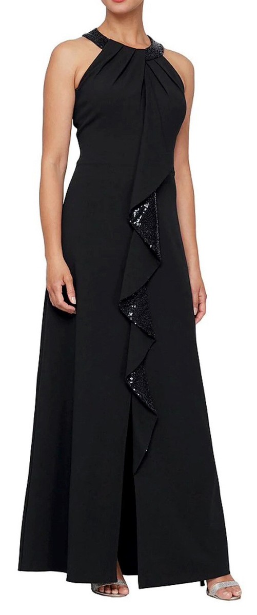 size 18 black formal dress Amazon.com: Pinup Fashion Women Plus Size Formal Dresses Black Long Sleeve Evening Chiffon Bridesmaid Wedding Elegant Ruched A-Line Maxi Dress : Clothing, Shoes & Jewelry