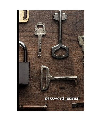 Password Journal: Key and wood, Internet address & Password Logbook,6 x 9, 105 P