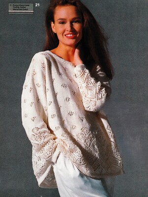 Strickmuster Kopie Damen Designer Shetland Spitze Pullover für EXPERTEN 56'' 764J