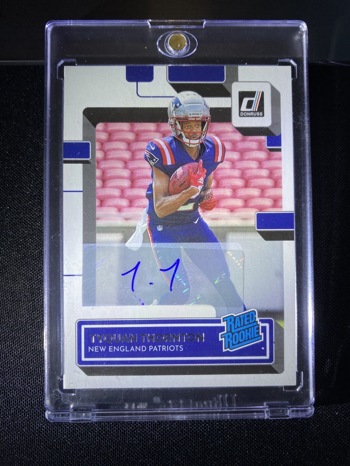 2022 TYQUAN THORNTON Rated Rookie AUTO Donruss #322 PATRIOTS