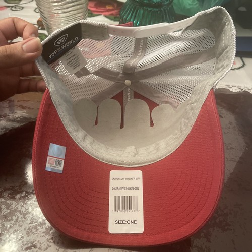 Top of the World Women Oklahoma Sooners Red Adjustable Trucker Hat Size OSFM NWT - Picture 5 of 7