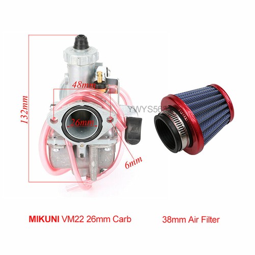 Para Carburador Mikuni VM24 26MM + Aire Fr 107cc 125cc 140cc Dirt Bike ATV |