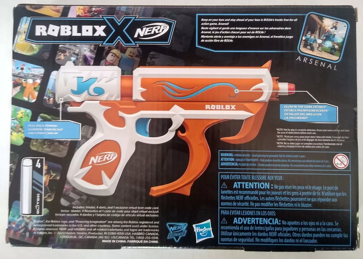 Nerf Roblox Arsenal: Soul Catalyst Dart Blaster With Code to Redeem Virtual  Item